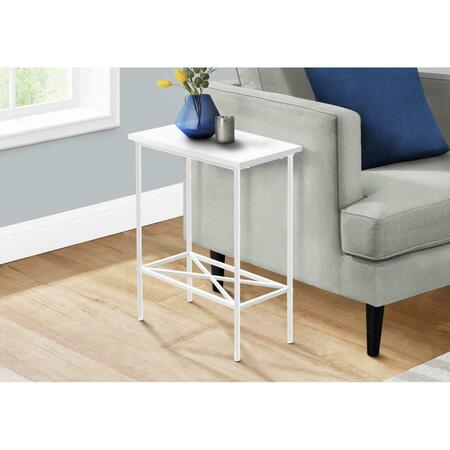 DAPHNES DINNETTE 24 in. Contemporary Accent Table, White DA3071235